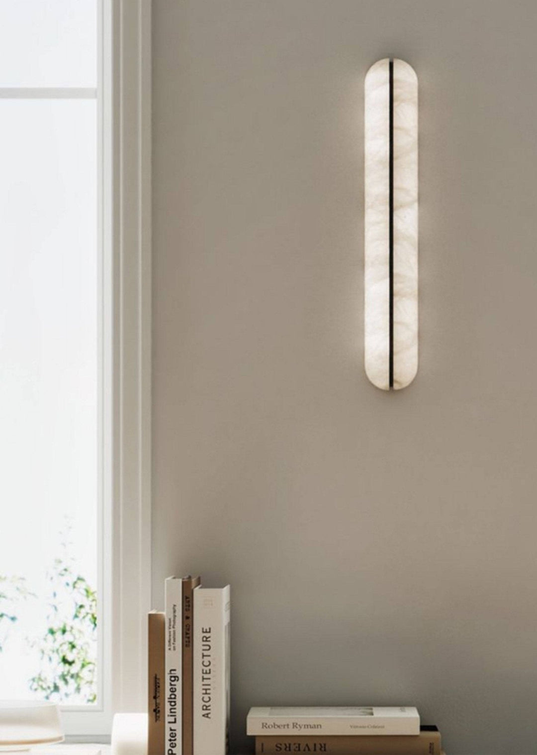 Orbison Alabaster Vägglampa