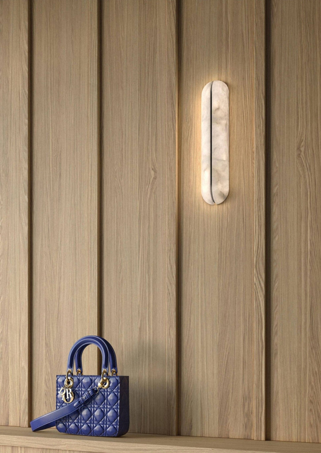 Orbison Alabaster Vägglampa
