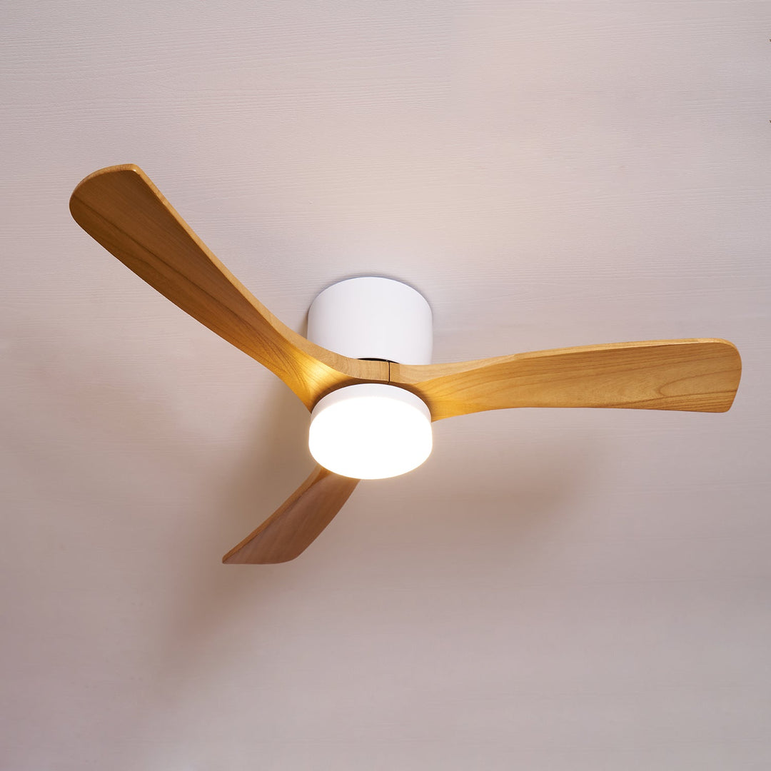 Nordisk Trä Takfläkt Lampa