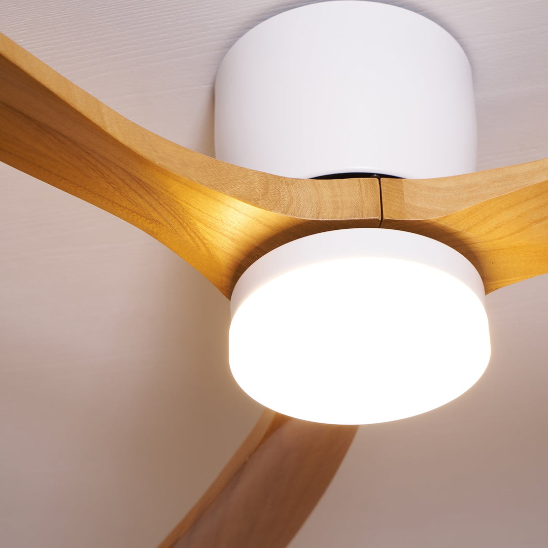 Nordisk Trä Takfläkt Lampa