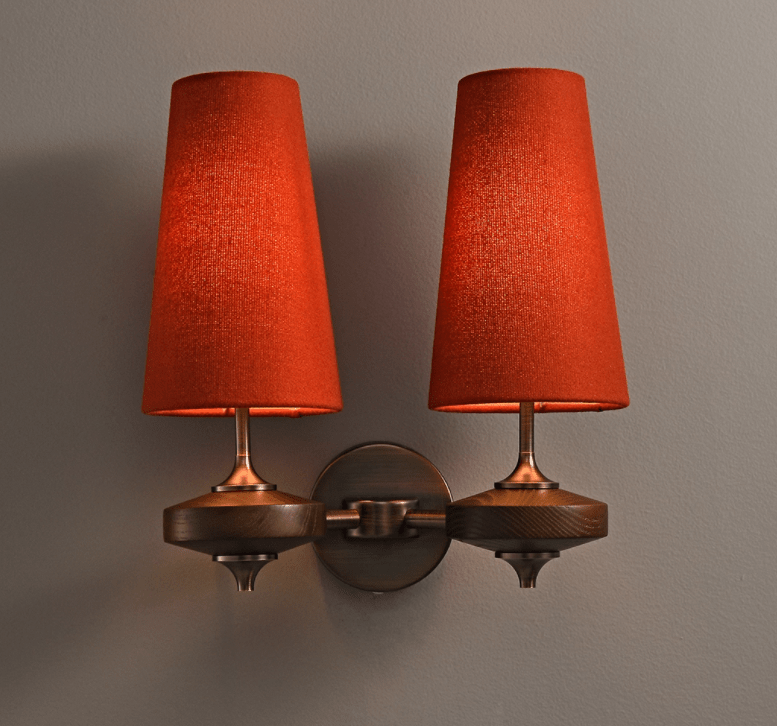 Orlan Twin Shade Vägglampa
