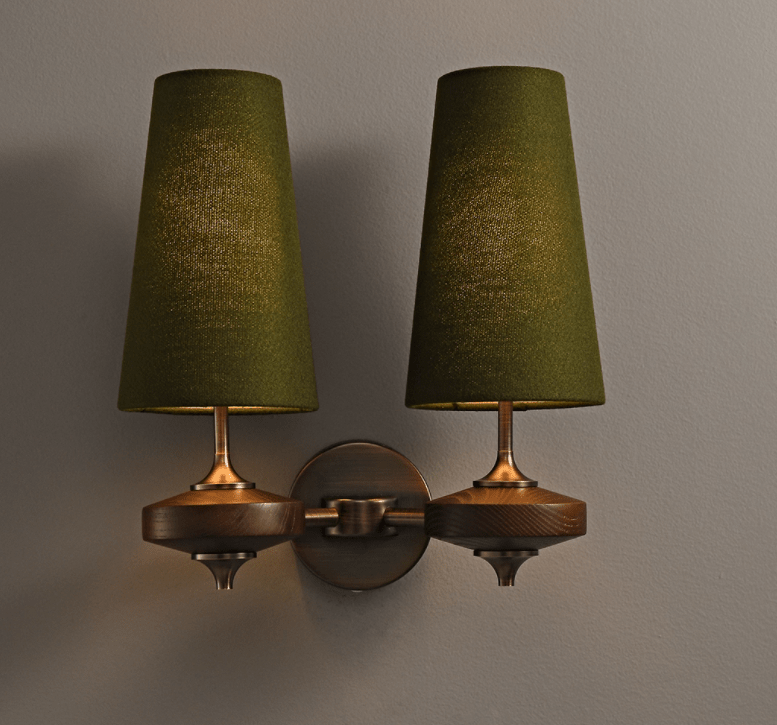 Orlan Twin Shade Vägglampa