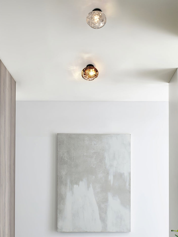 Orrin Smält Glas Vägglampa