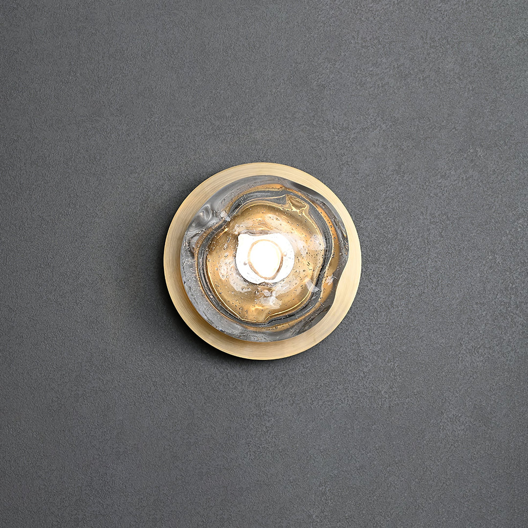 Orrin Smält Glas Vägglampa