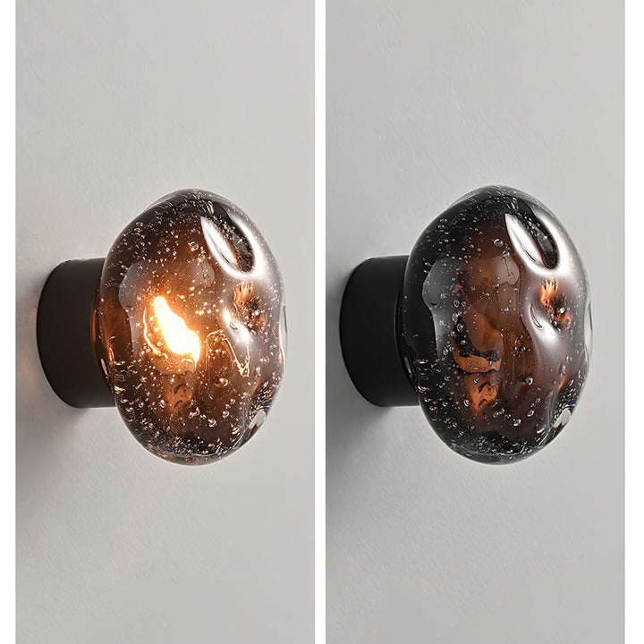Orrin Smält Glas Vägglampa