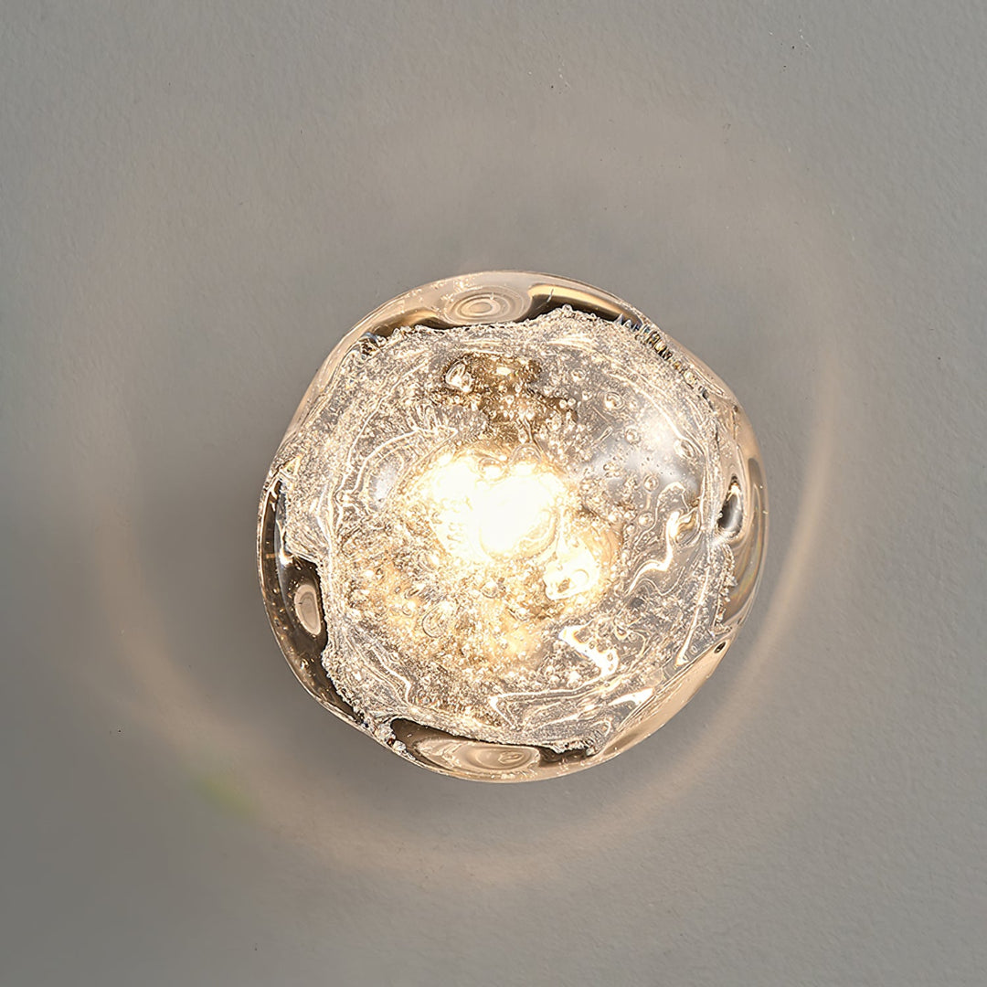Orrin Smält Glas Vägglampa