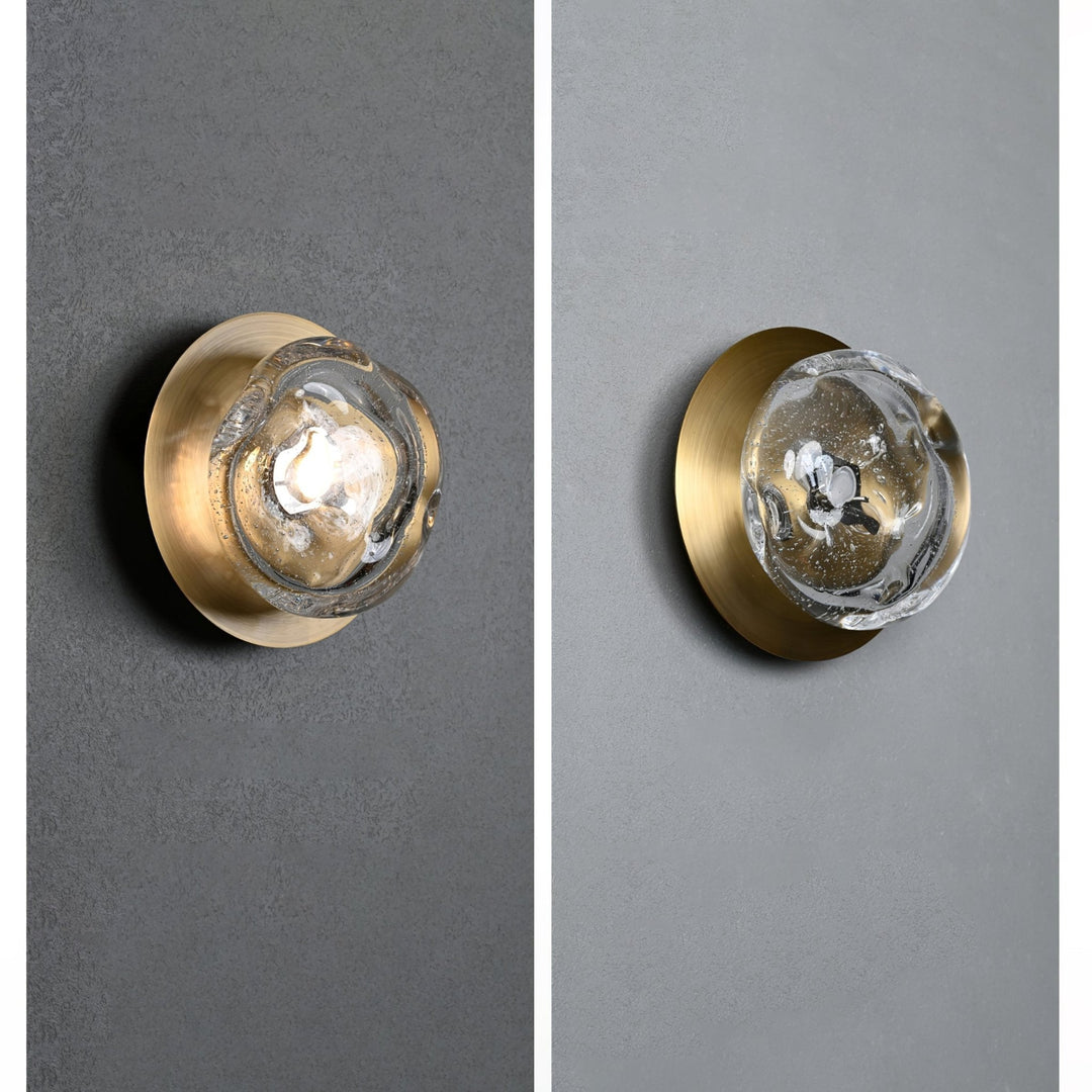 Orrin Smält Glas Vägglampa