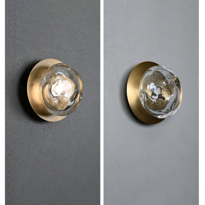 Orrin Smält Glas Vägglampa