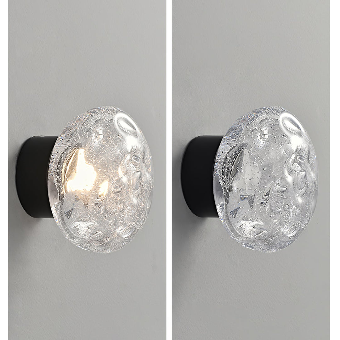 Orrin Smält Glas Vägglampa