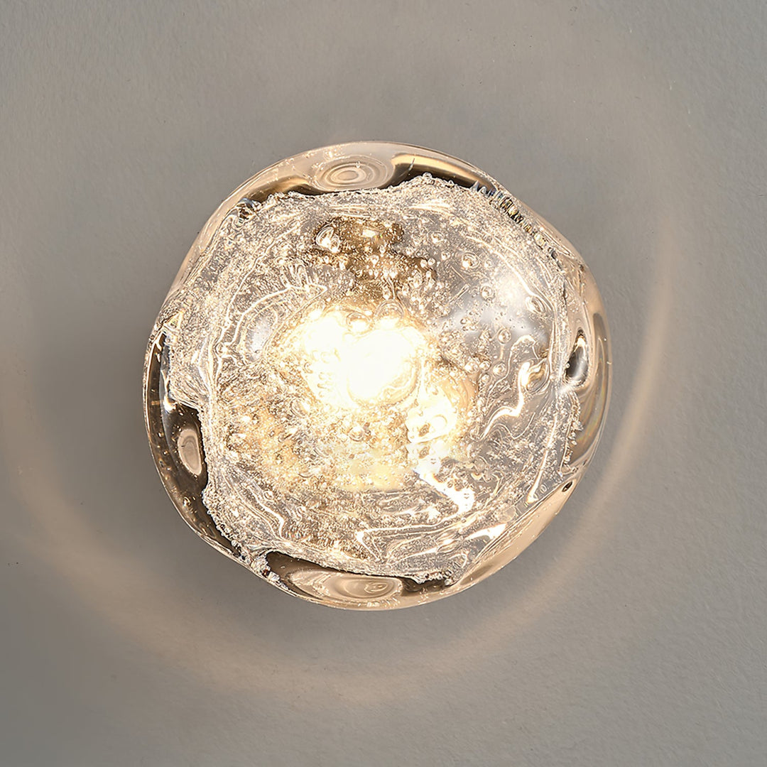 Orrin Smält Glas Vägglampa