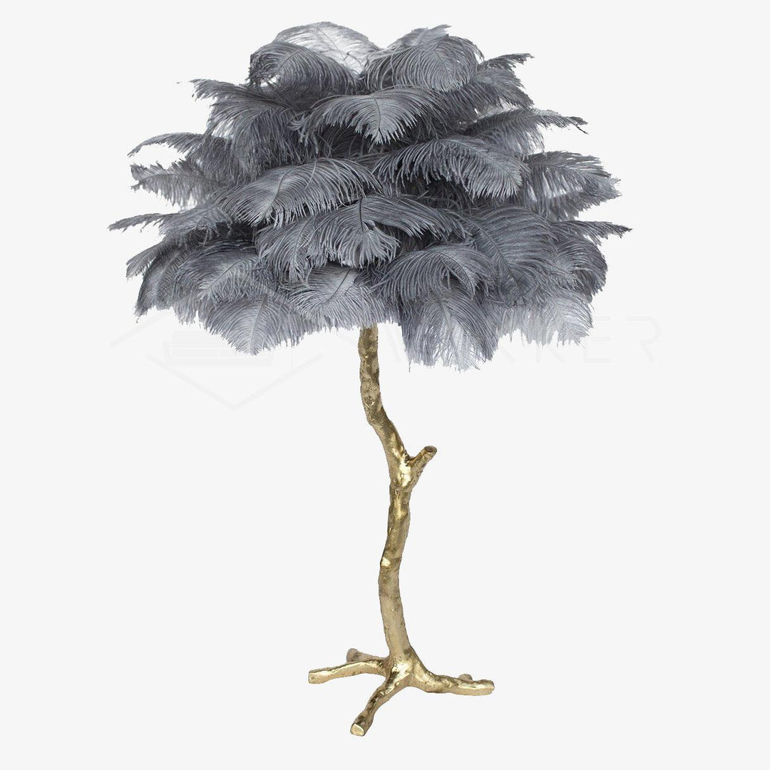 Strutsfjäder Bordslampa