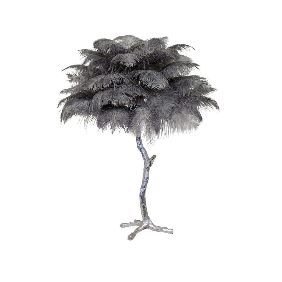Strutsfjäder Bordslampa