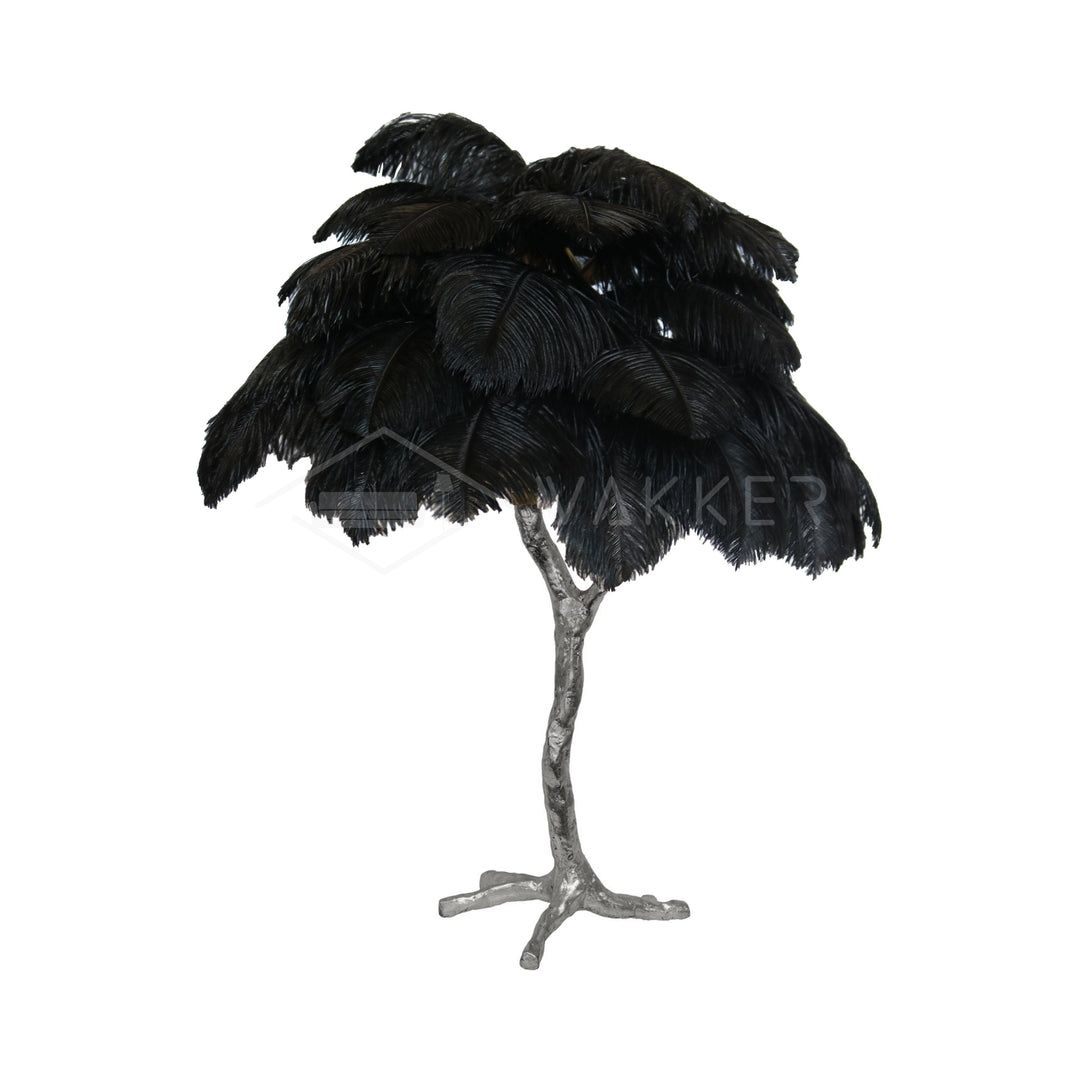 Strutsfjäder Bordslampa