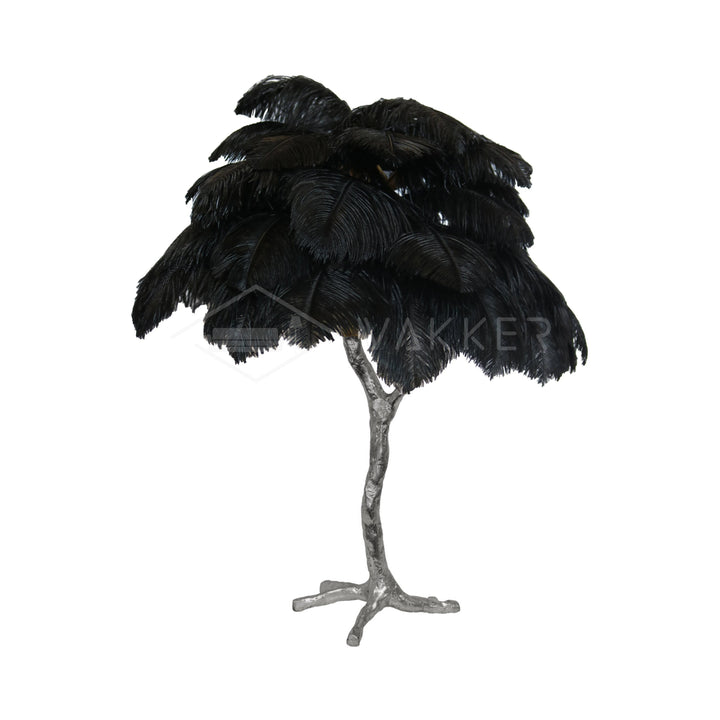 Strutsfjäder Bordslampa