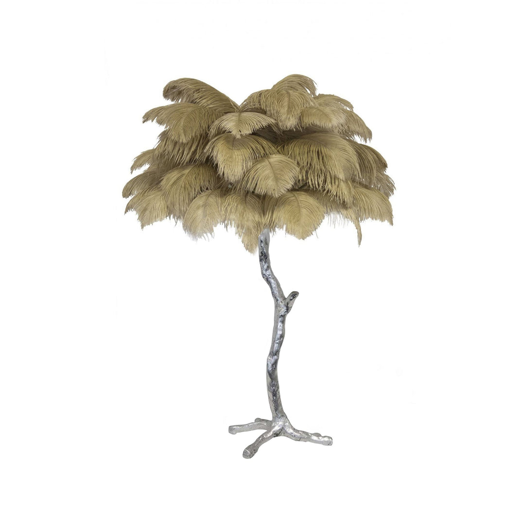 Strutsfjäder Bordslampa