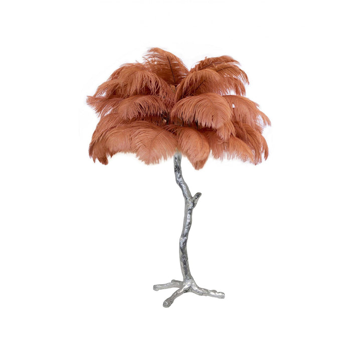 Strutsfjäder Bordslampa