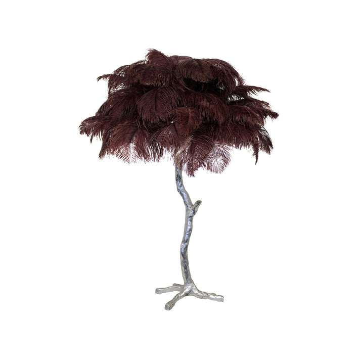 Strutsfjäder Bordslampa