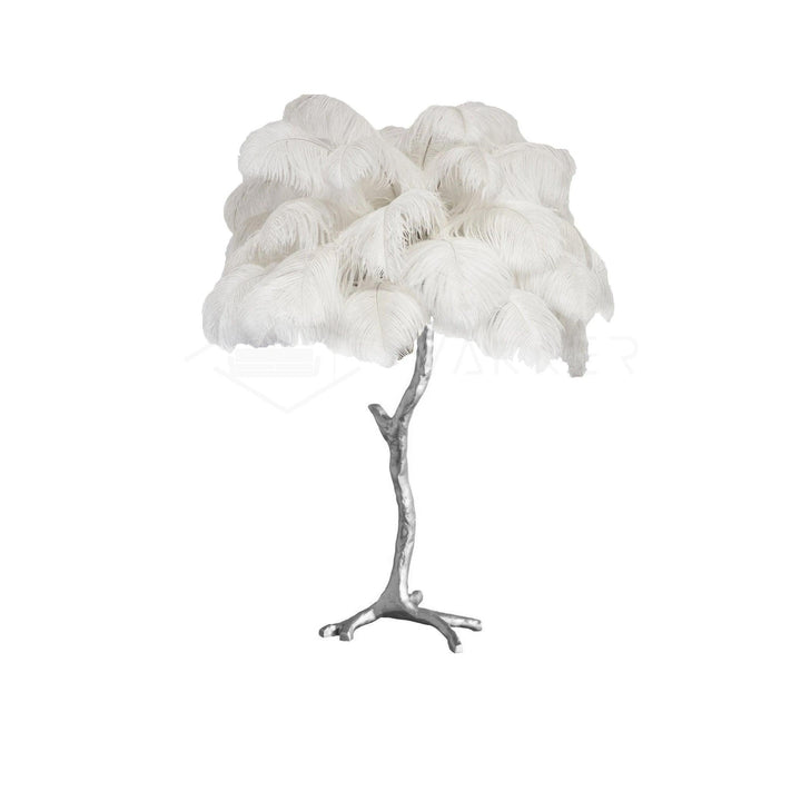 Strutsfjäder Bordslampa
