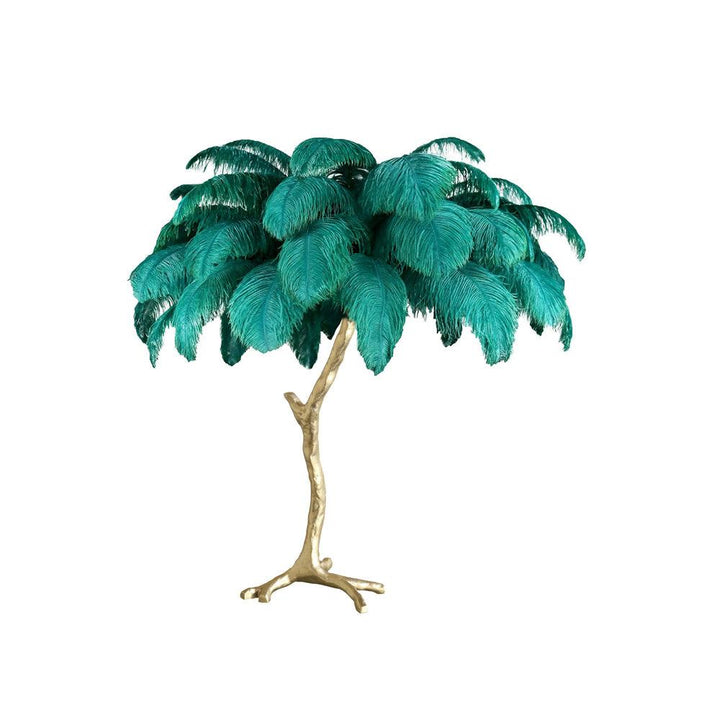 Strutsfjäder Bordslampa