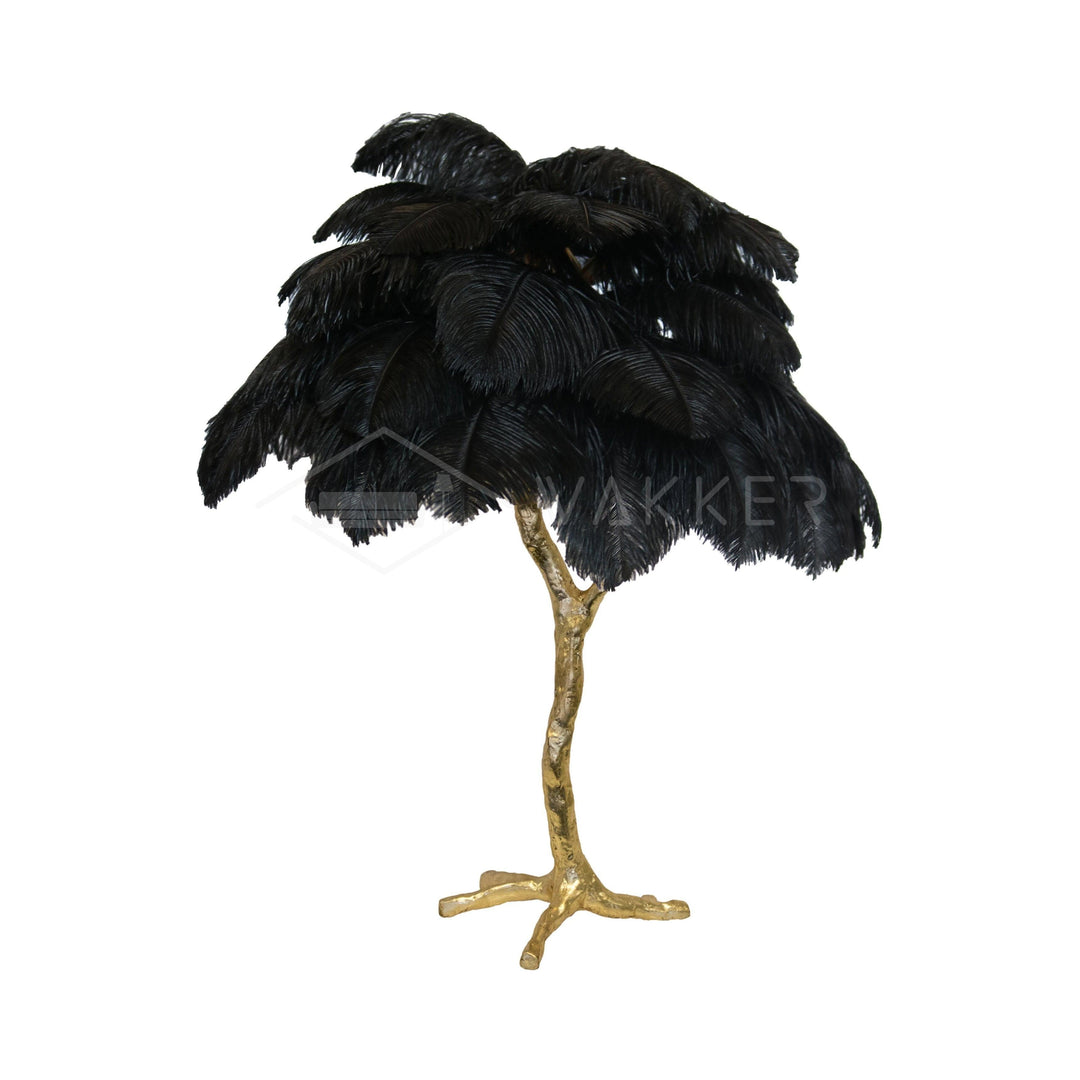 Strutsfjäder Bordslampa
