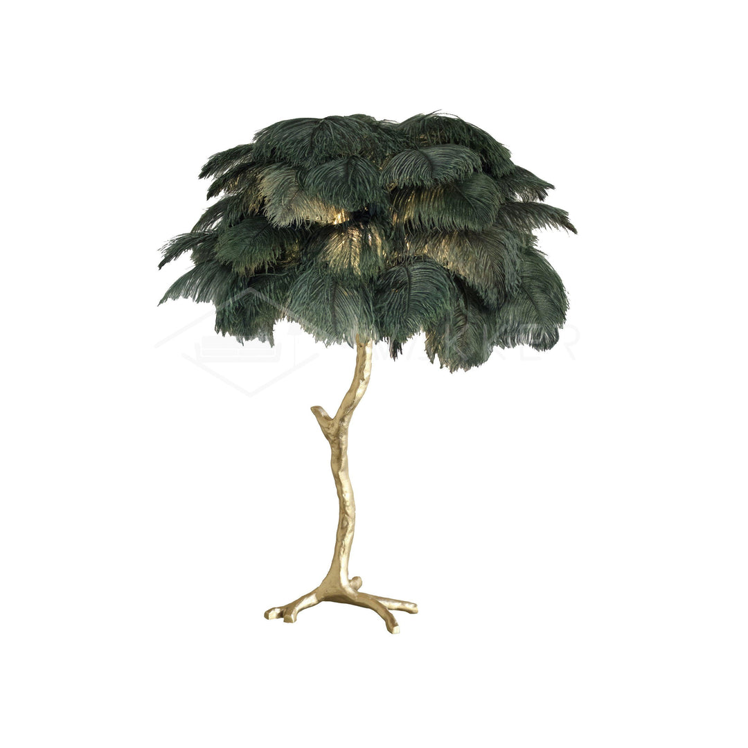 Strutsfjäder Bordslampa