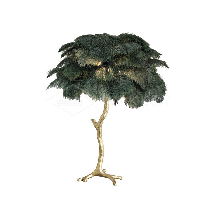 Strutsfjäder Bordslampa
