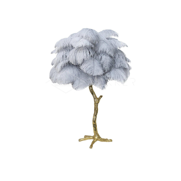 Strutsfjäder Bordslampa