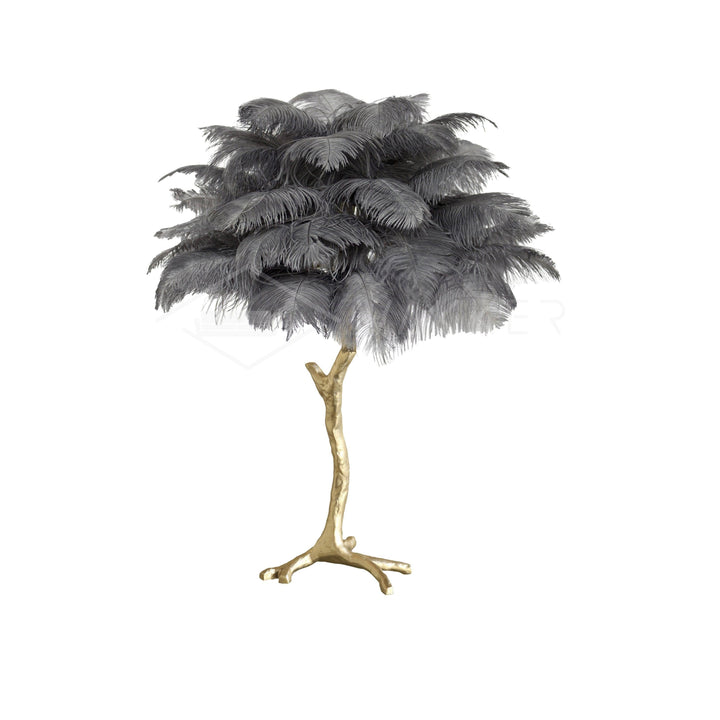 Strutsfjäder Bordslampa