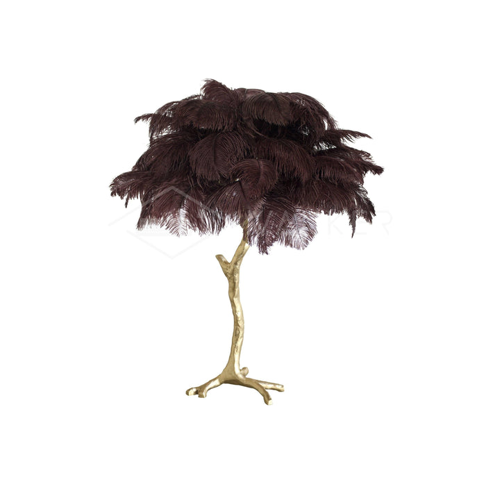 Strutsfjäder Bordslampa