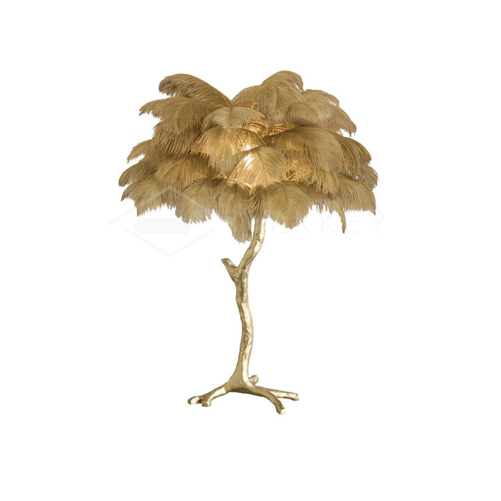 Strutsfjäder Bordslampa