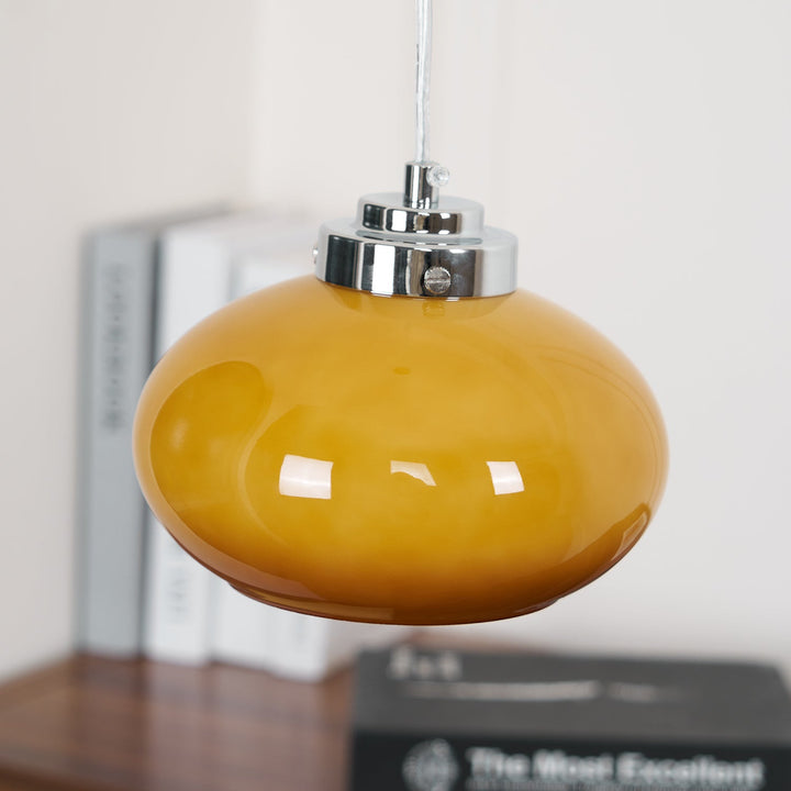 Oval Persimon Pendellampa
