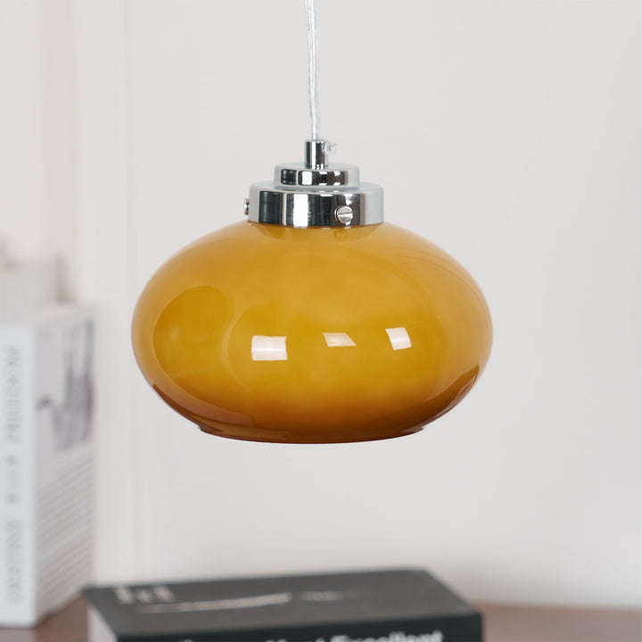 Oval Persimon Pendellampa