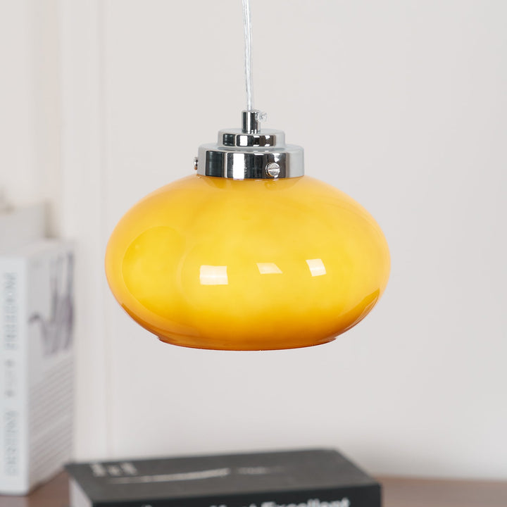 Oval Persimon Pendellampa