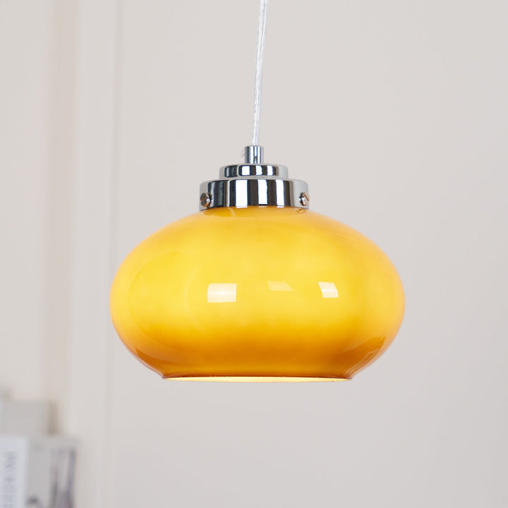 Oval Persimon Pendellampa