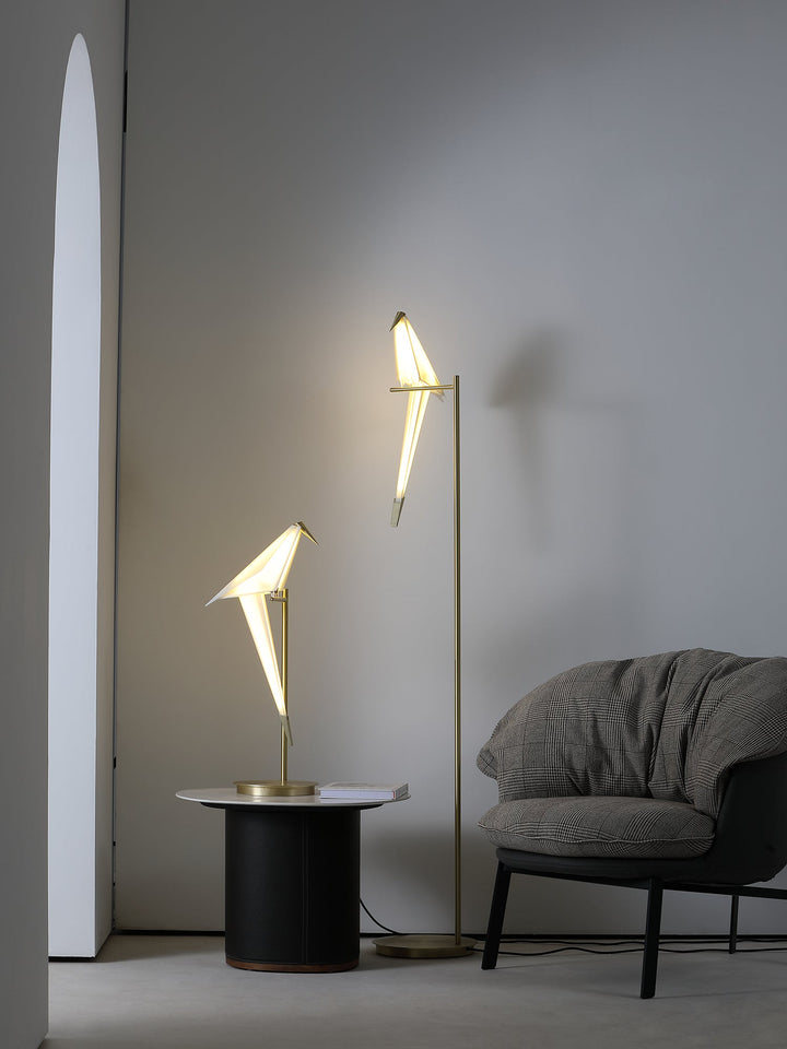 Papperskranfågel Bordslampa
