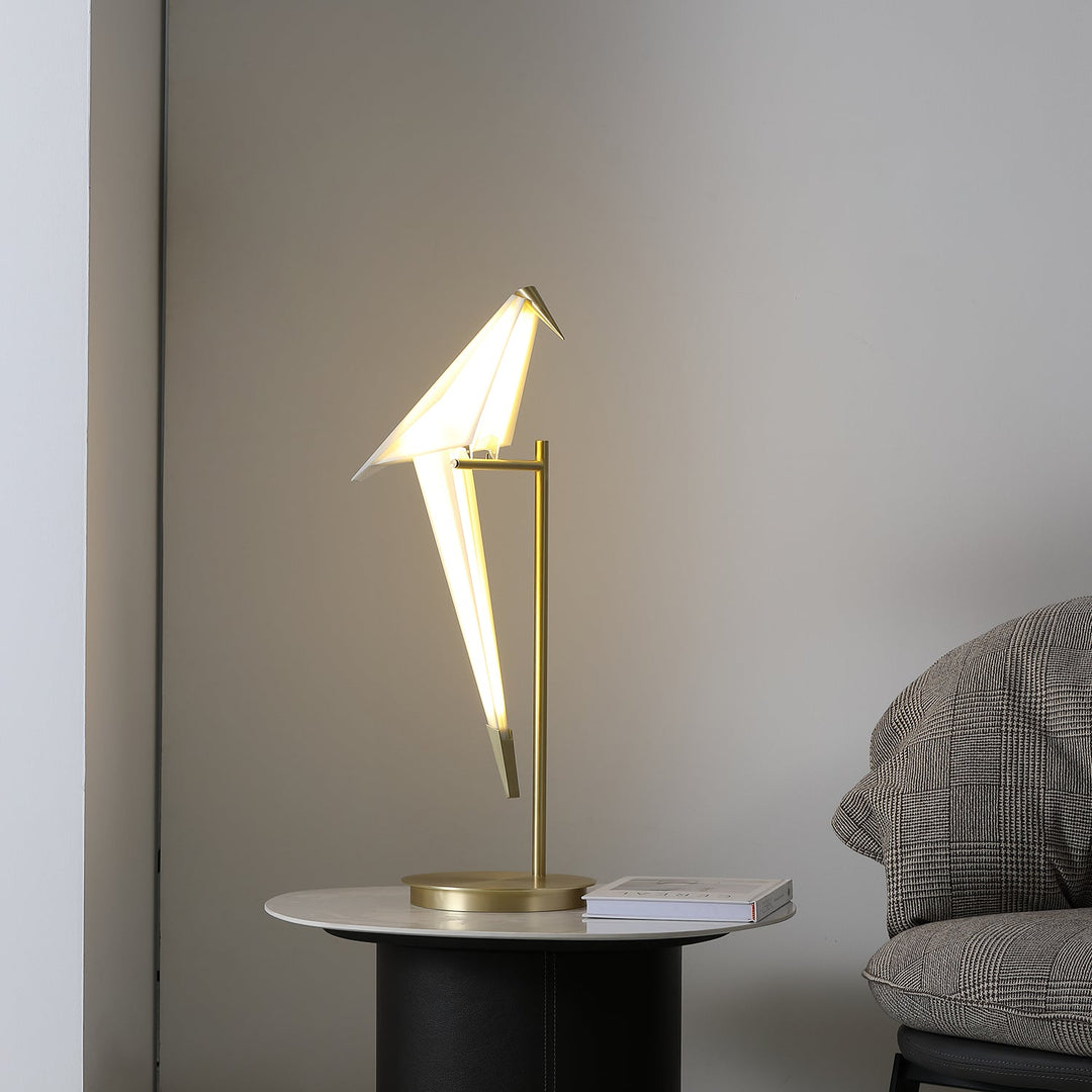 Papperskranfågel Bordslampa