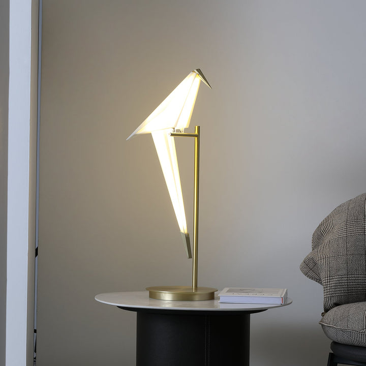 Papperskranfågel Bordslampa