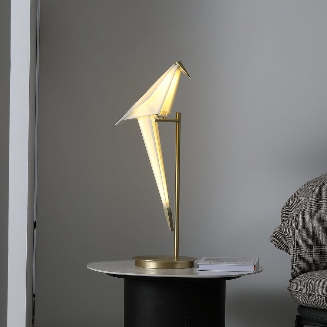 Papperskranfågel Bordslampa