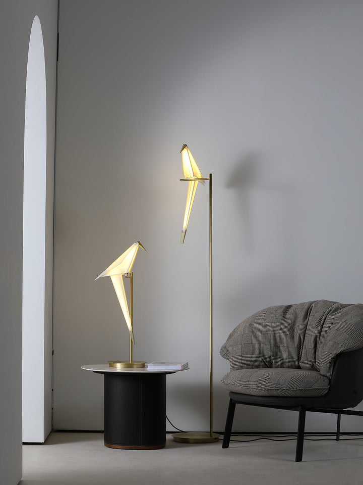 Papperskranfågel Bordslampa
