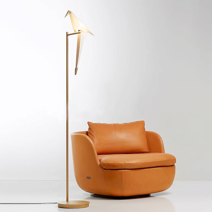 Papperstrana Golvlampa