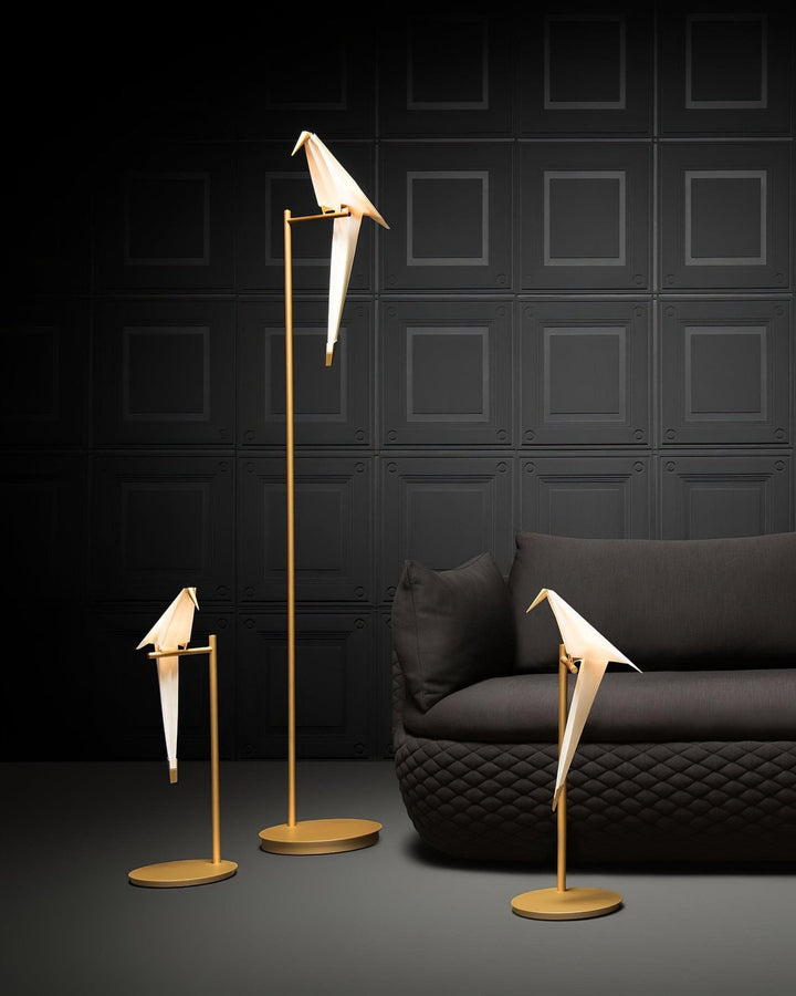 Papperstrana Golvlampa