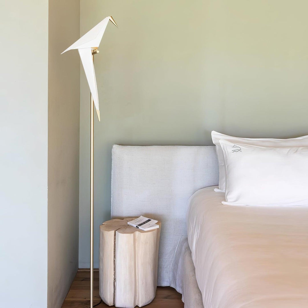 Papperstrana Golvlampa