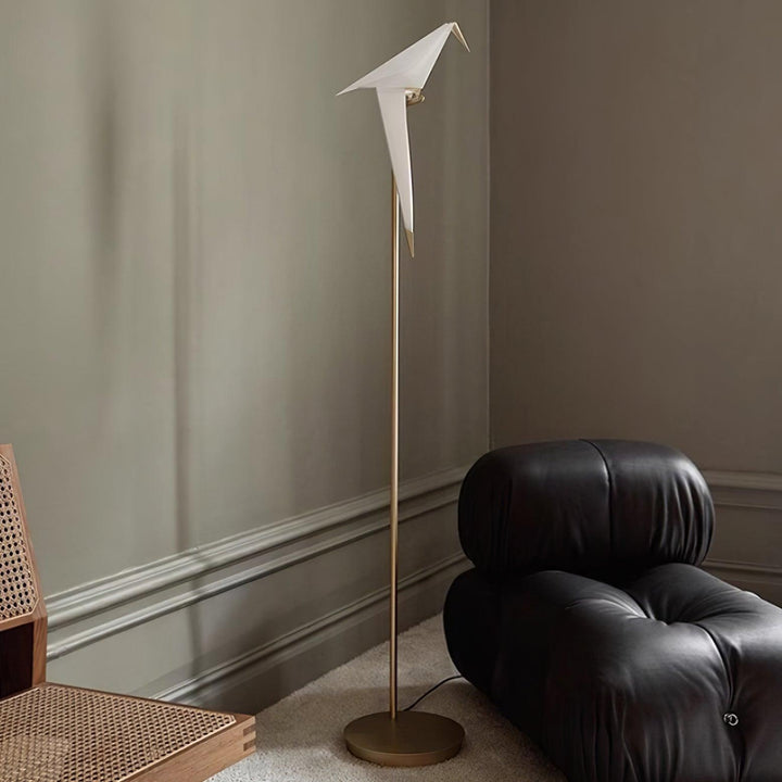Papperstrana Golvlampa