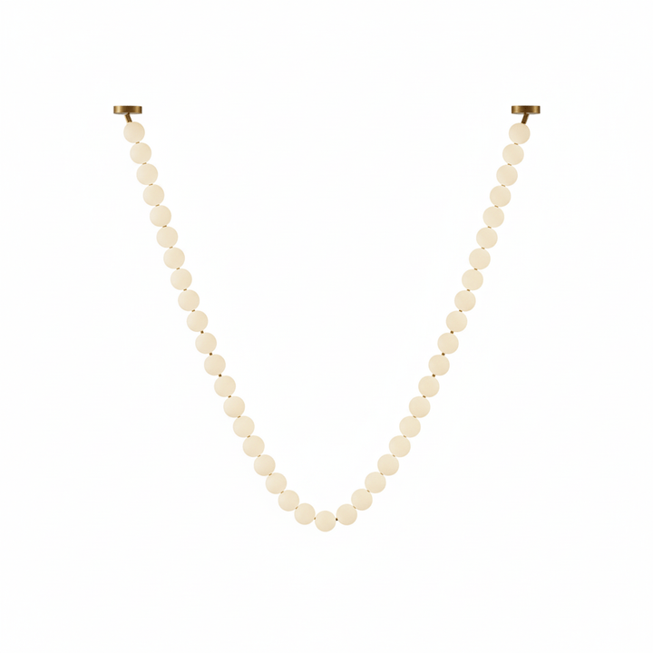 Pärlglas Halsband Bollar Kandelaber