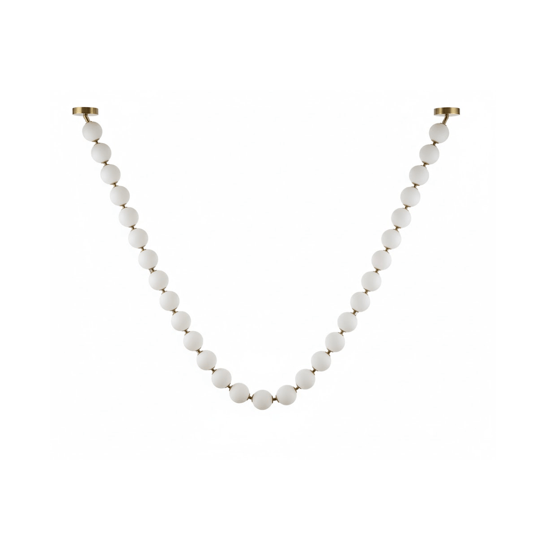 Pärlglas Halsband Bollar Kandelaber