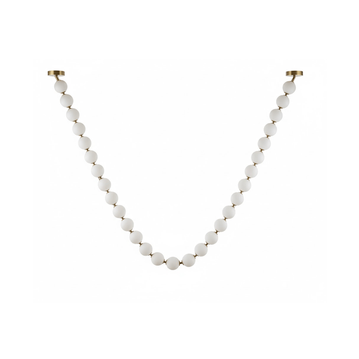 Pärlglas Halsband Bollar Kandelaber