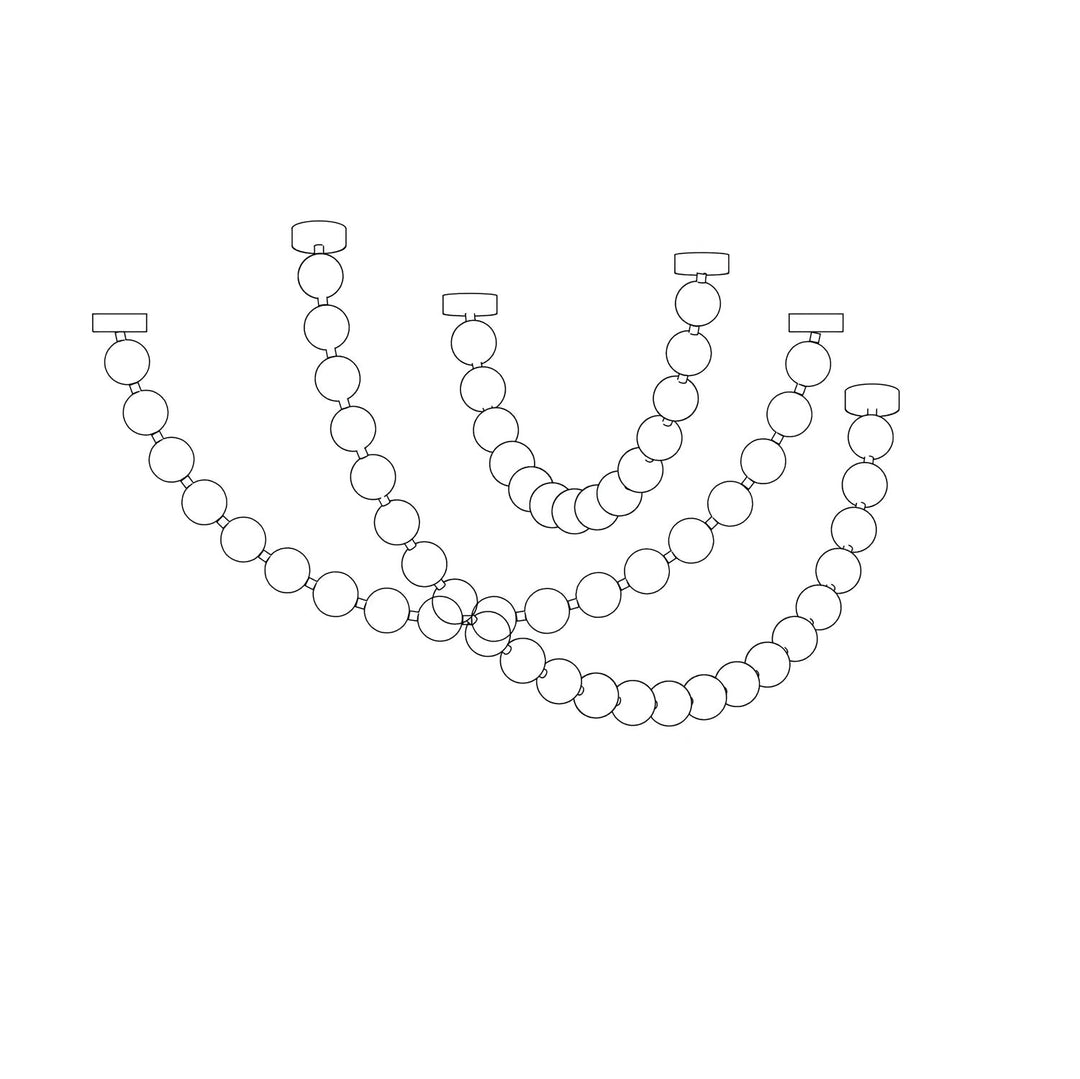 Pärlhalsband Bollar Kandelaber
