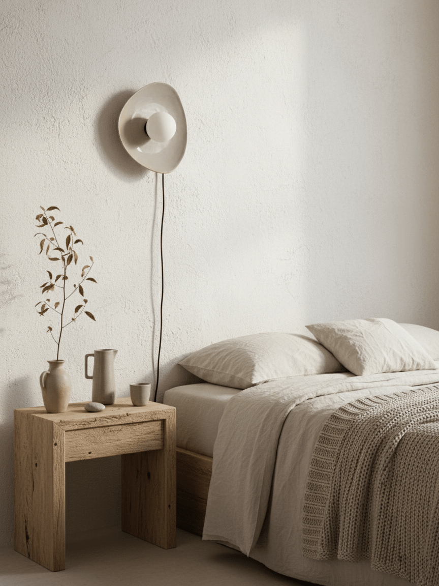 Pebble Disc Plug-in Vägglampa