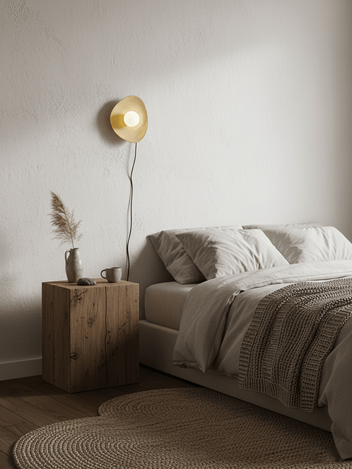 Pebble Disc Plug-in Vägglampa