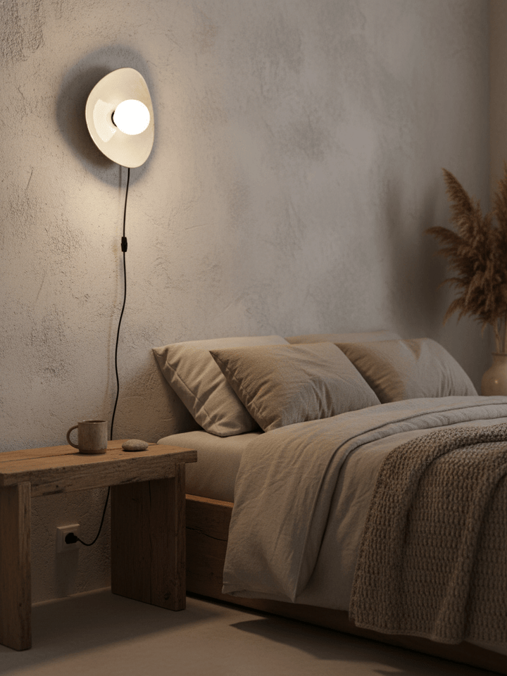 Pebble Disc Plug-in Vägglampa